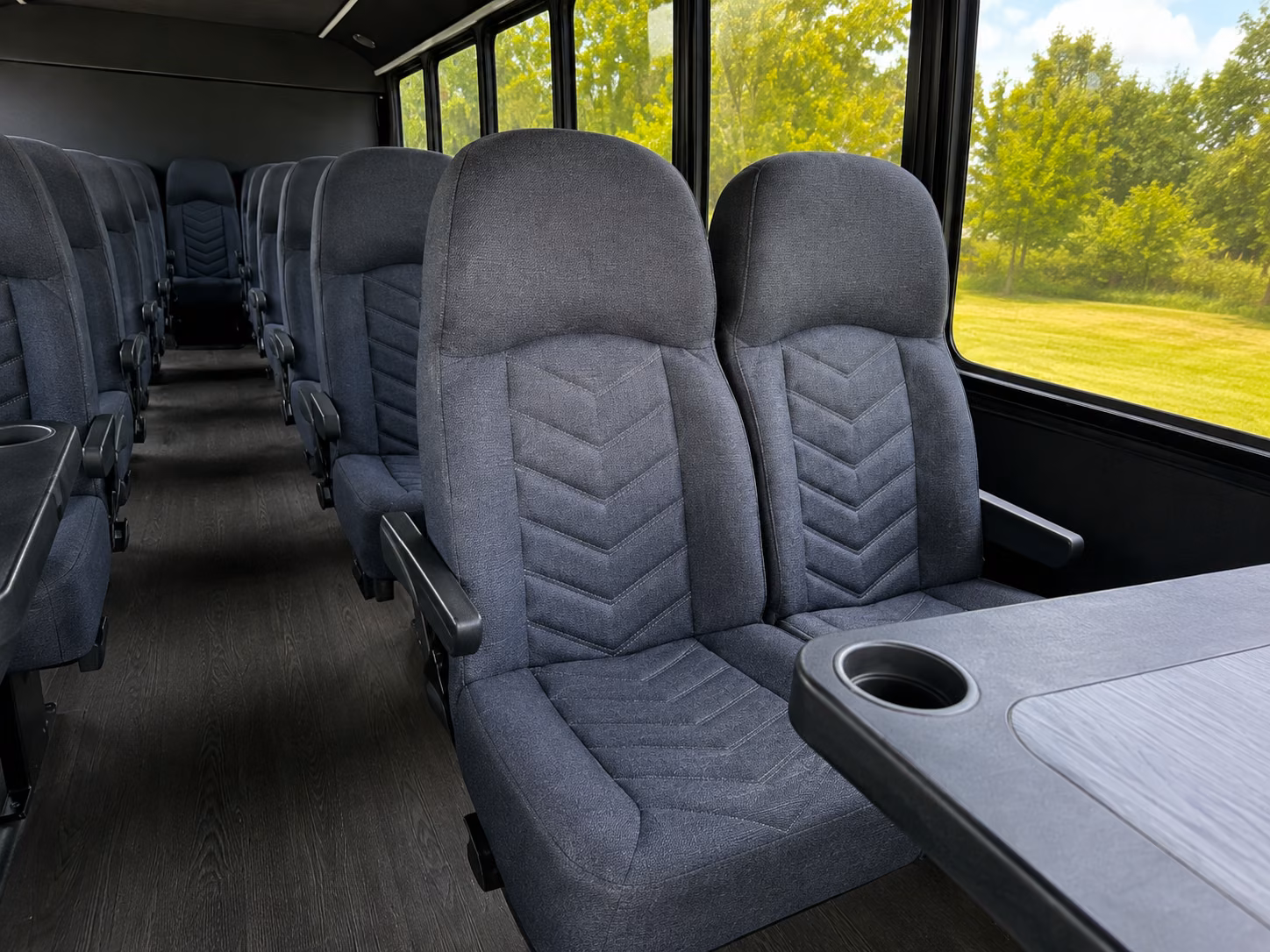 erie 18 passenger minibus interior