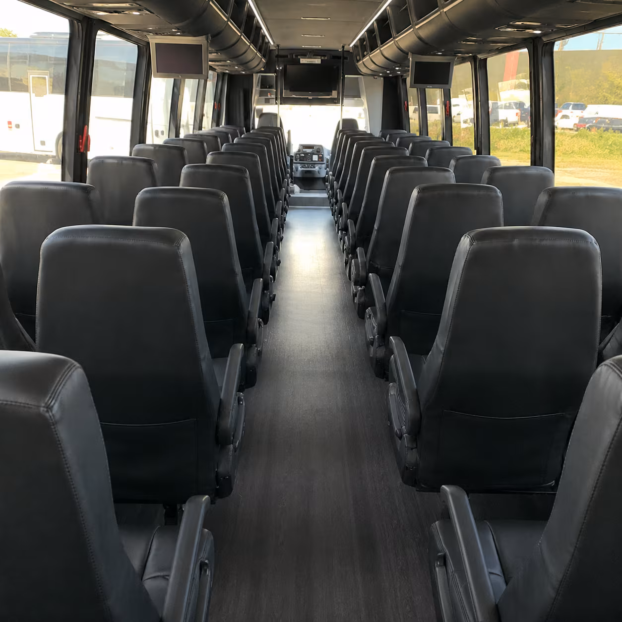 erie 28 passenger minibus inside