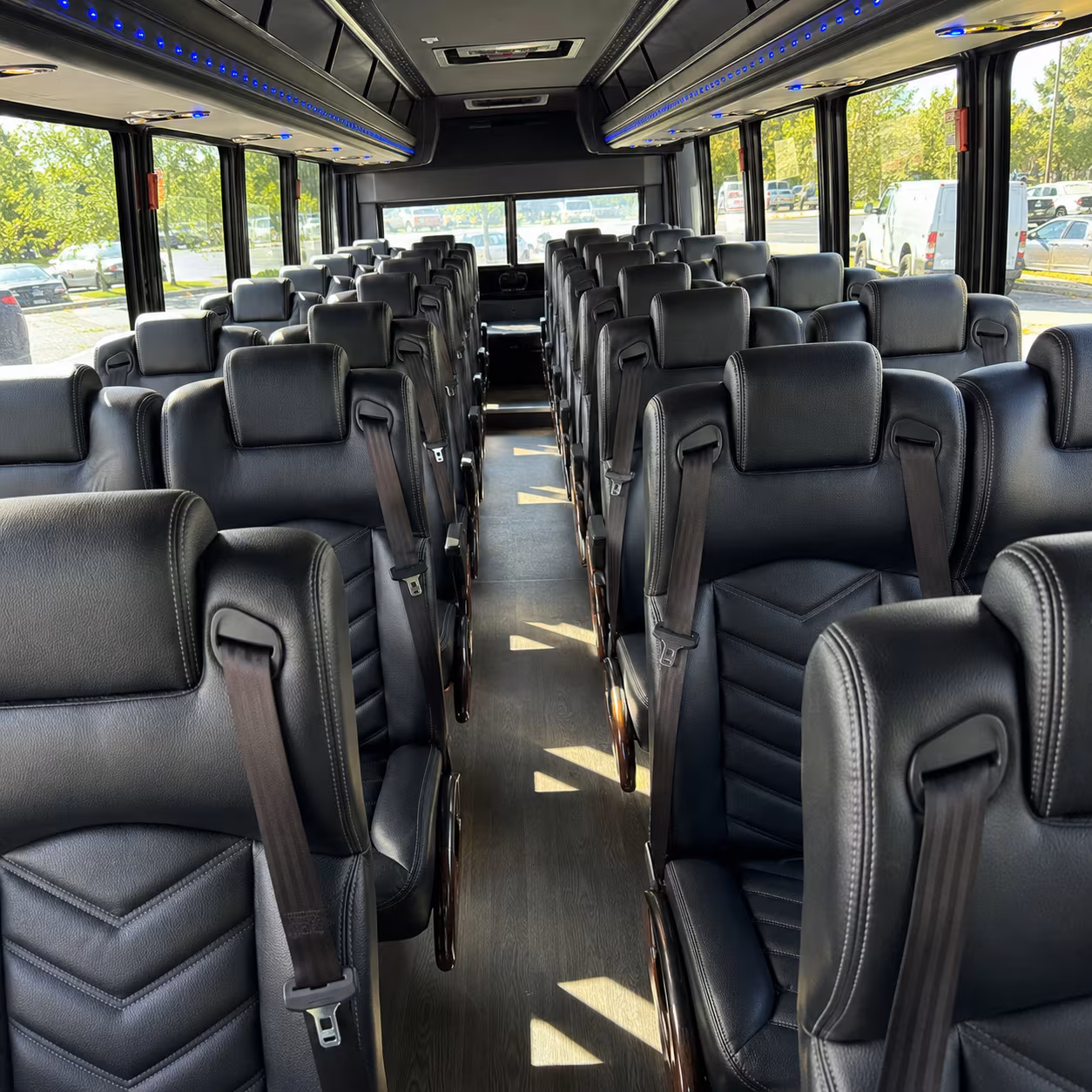 erie 30 passenger minibus inside