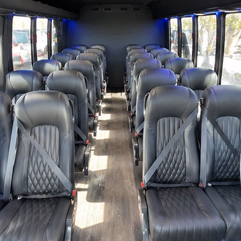 erie 35 passenger minibus inside