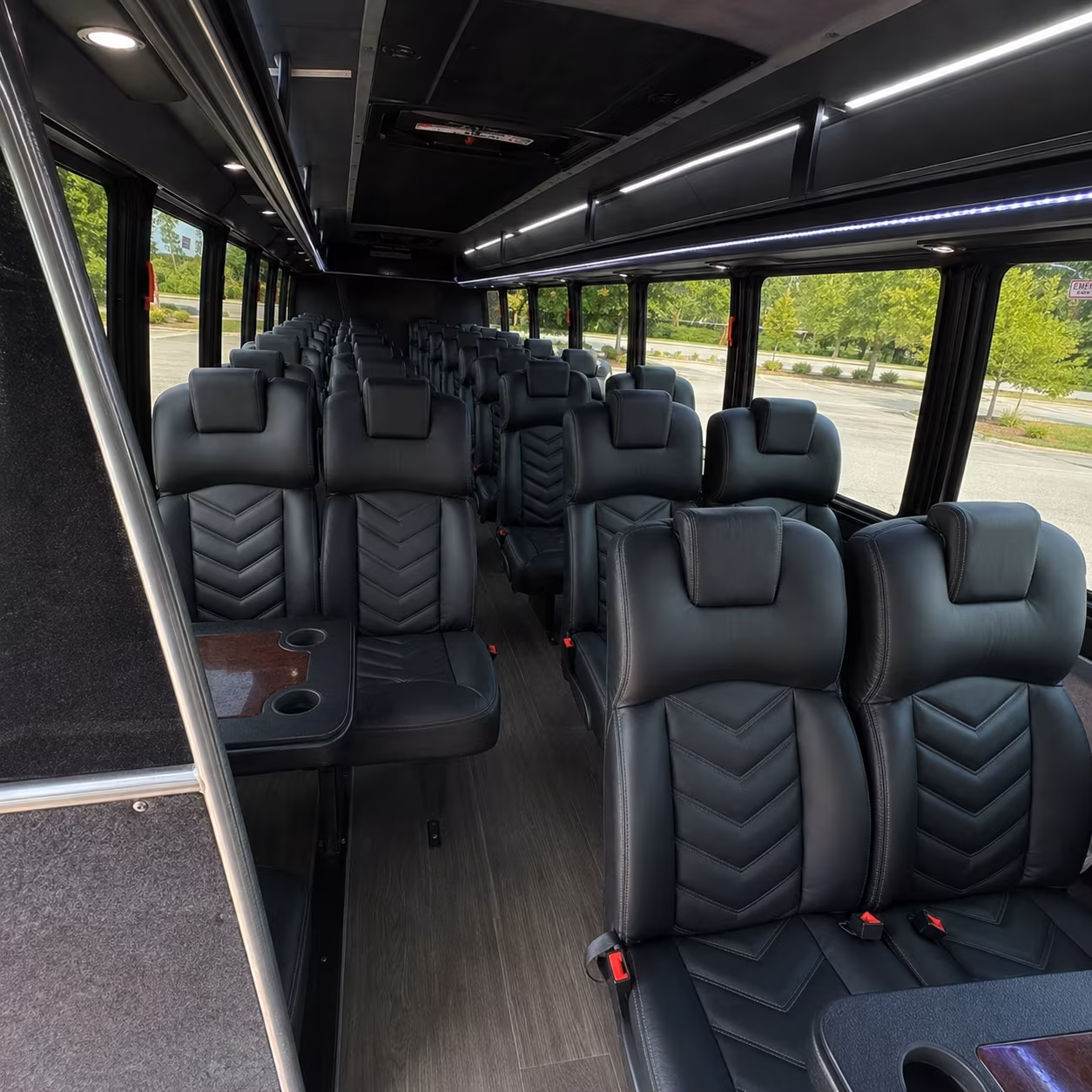 erie 35 passenger minibus interior