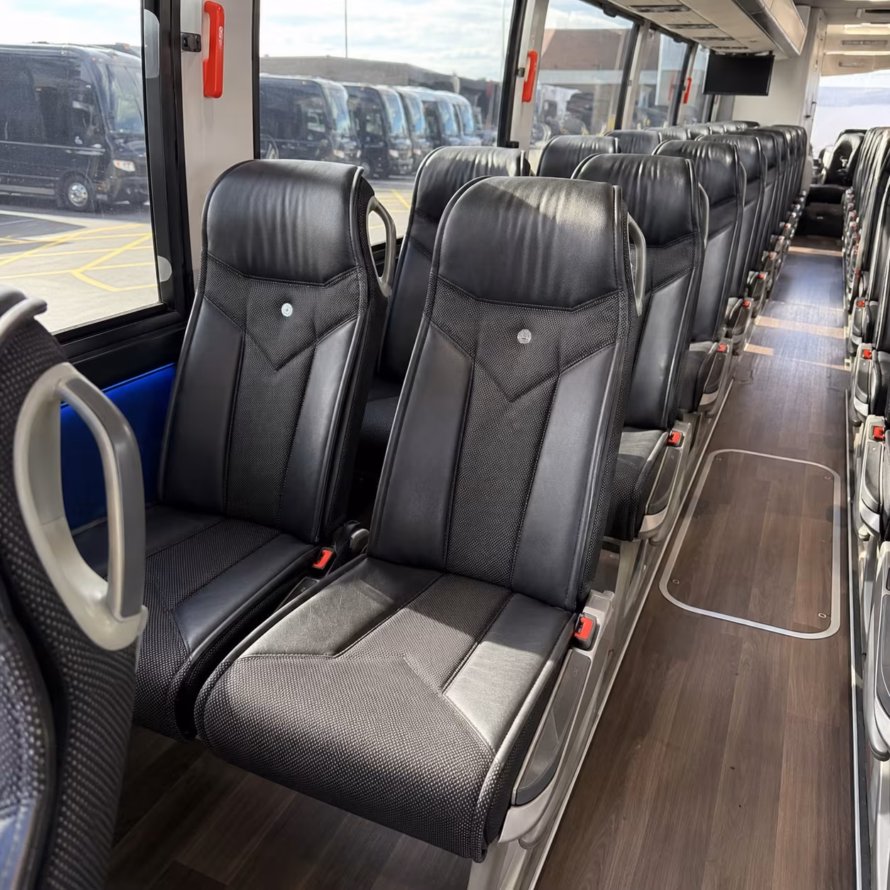erie 40 passenger charter bus interior
