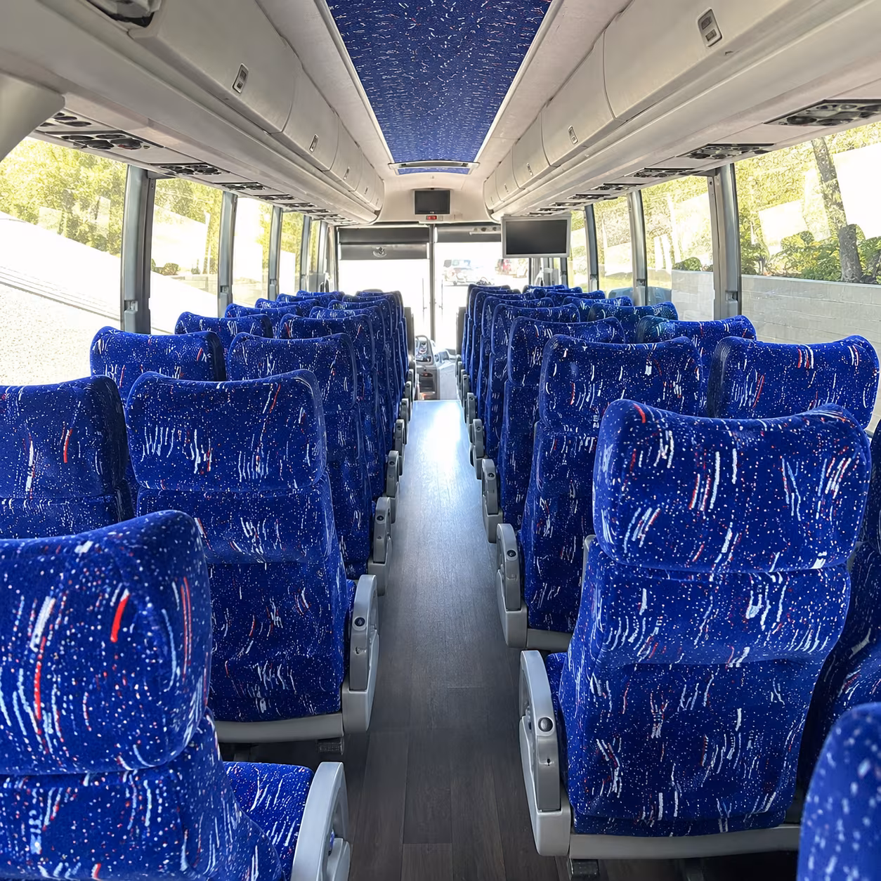 erie 50 passenger charter bus interior