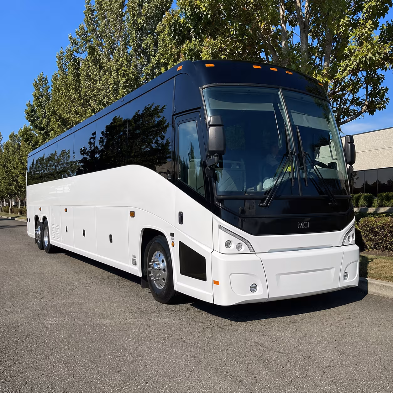 erie 50 passenger charter bus