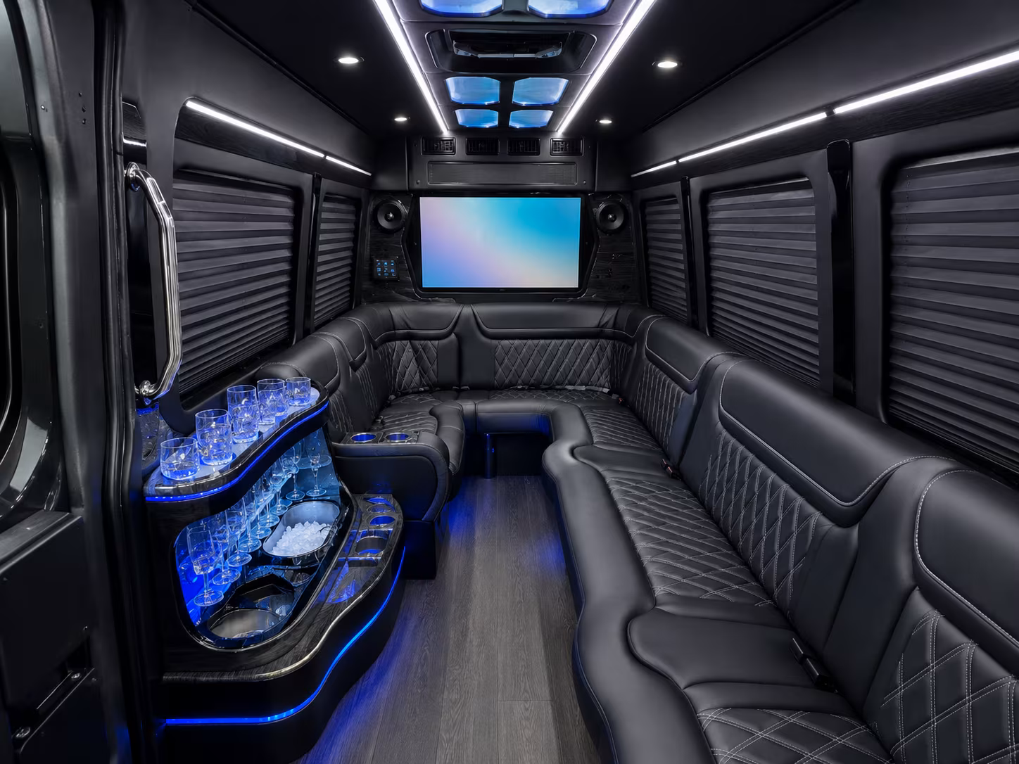 erie birthday party transportation onboard seating