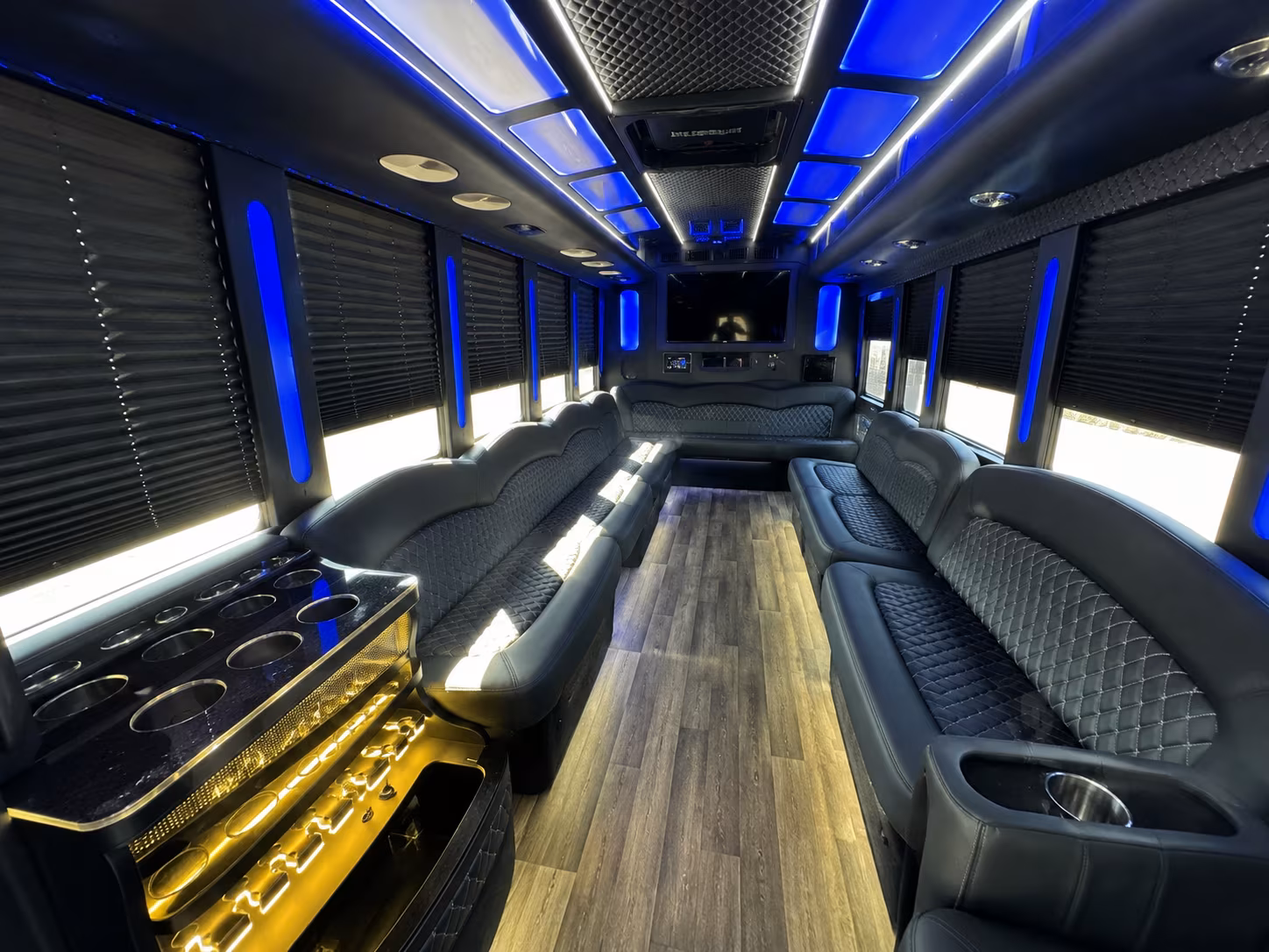 erie corporate party bus rental