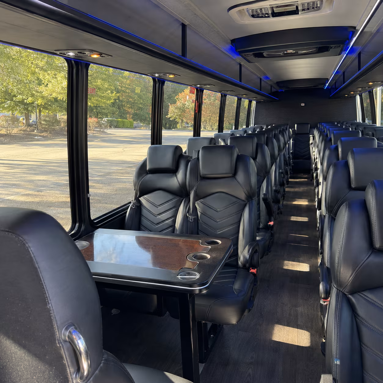 erie field trip transportation onboard seating
