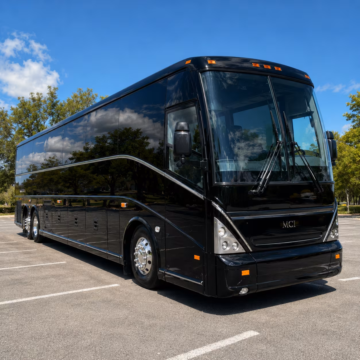 erie government military charter bus rental