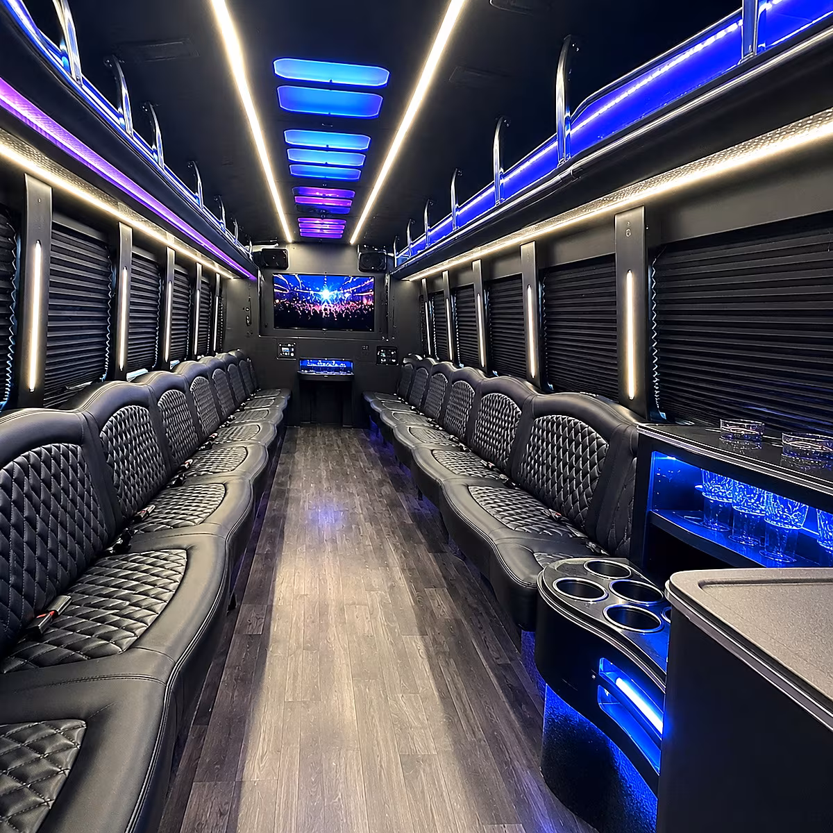 erie party bus interior