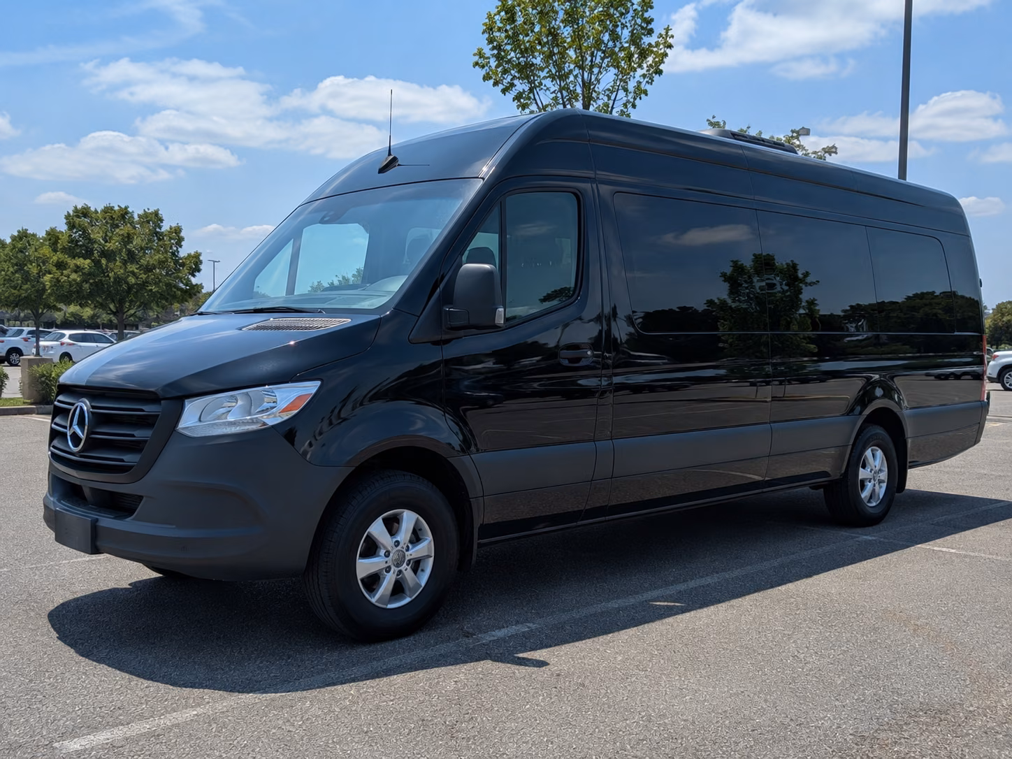 sprinter vans and minibuses for erie wedding party transportation